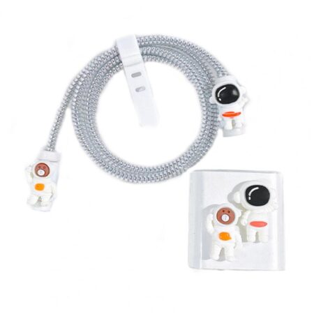 Funda protectora para cargador y cable de astronauta