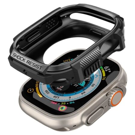 Case Spigen Rugged Armor para Apple Watch Ultra 49mm - Negro