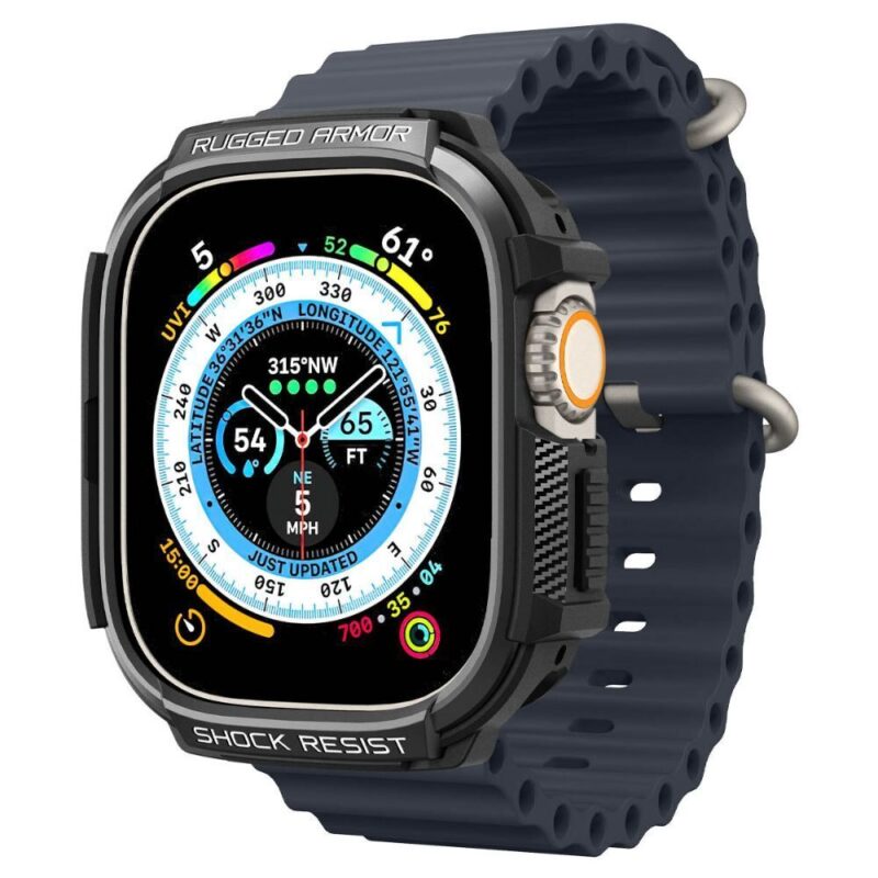 Case Spigen Rugged Armor para Apple Watch Ultra 49mm - Negro - Image 3