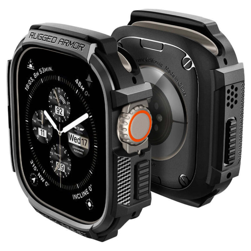Case Spigen Rugged Armor para Apple Watch Ultra 49mm - Negro - Image 2