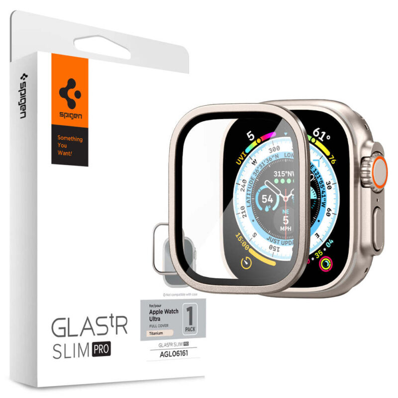 Protector Spigen Glas.tR Slim Pro para Apple Watch (49 mm)