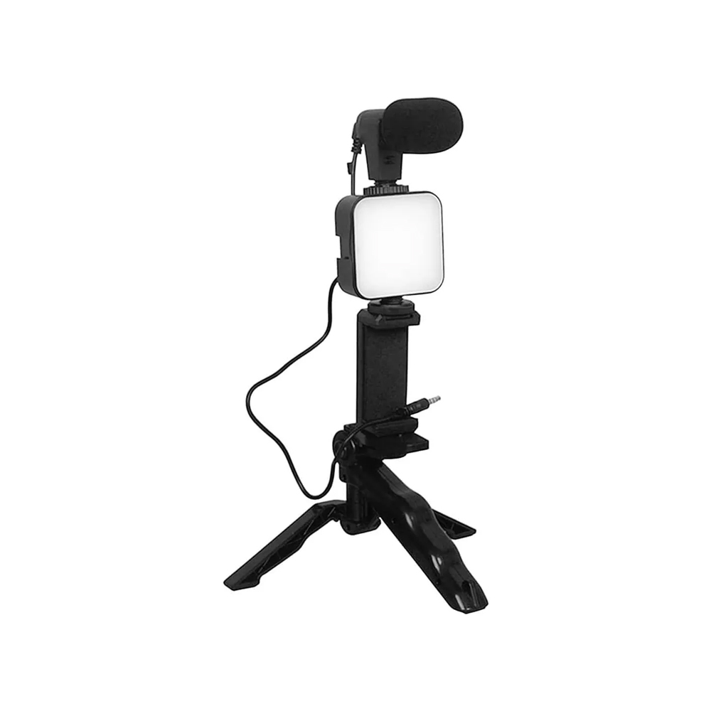 Trípode de grabación TOMATE MTG-2222 con luz led