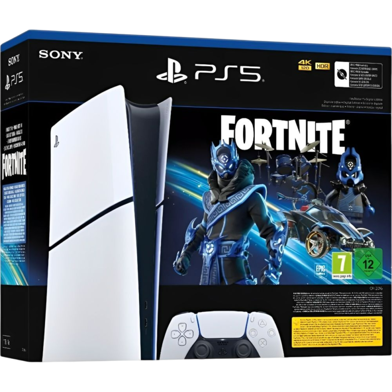 Consola Sony Playstation 5 CFI-2016B Digital Slim 1 TB + Fortnite Cobalt Star Bundle