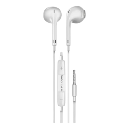 Auricular Con Cable foxbox Link Pro Jack 3.5mm Blanco